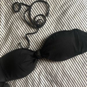 Black Bandeau Bikini Top